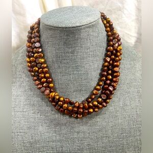 Dyed Fresh Water Pearls 80” Inch Strand Amazingly Elegant and Stylish.